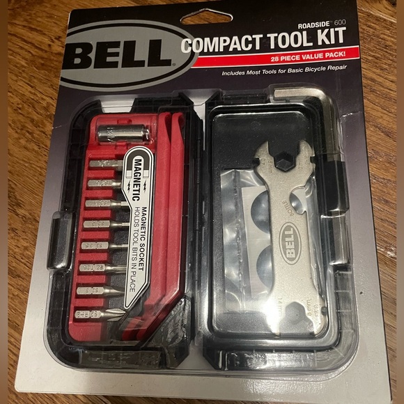 Bell Compact Tool Kit Roadside 600 28 Piece Value Pack Bicycle Bike Repair Kit - Picture 1 of 3
